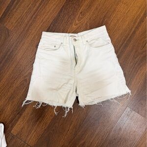 Faded Glory Cream Jean Shorts